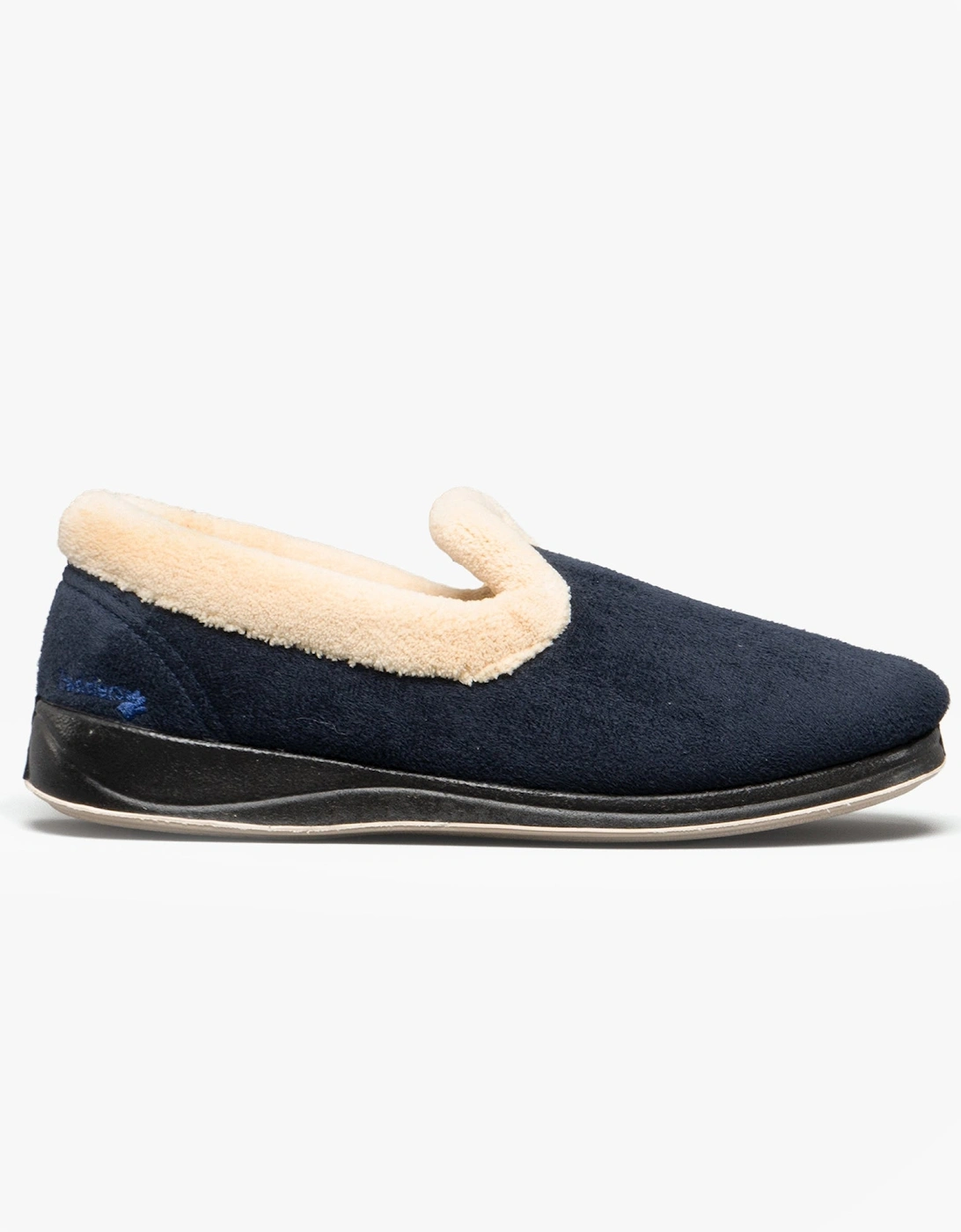 REPOSE Womens (2E Fit) Full Slippers Navy, 7 of 6