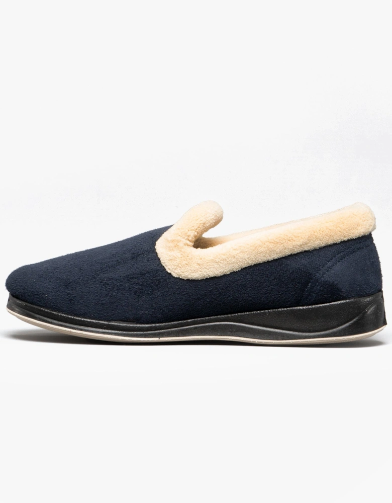 REPOSE Womens (2E Fit) Full Slippers Navy