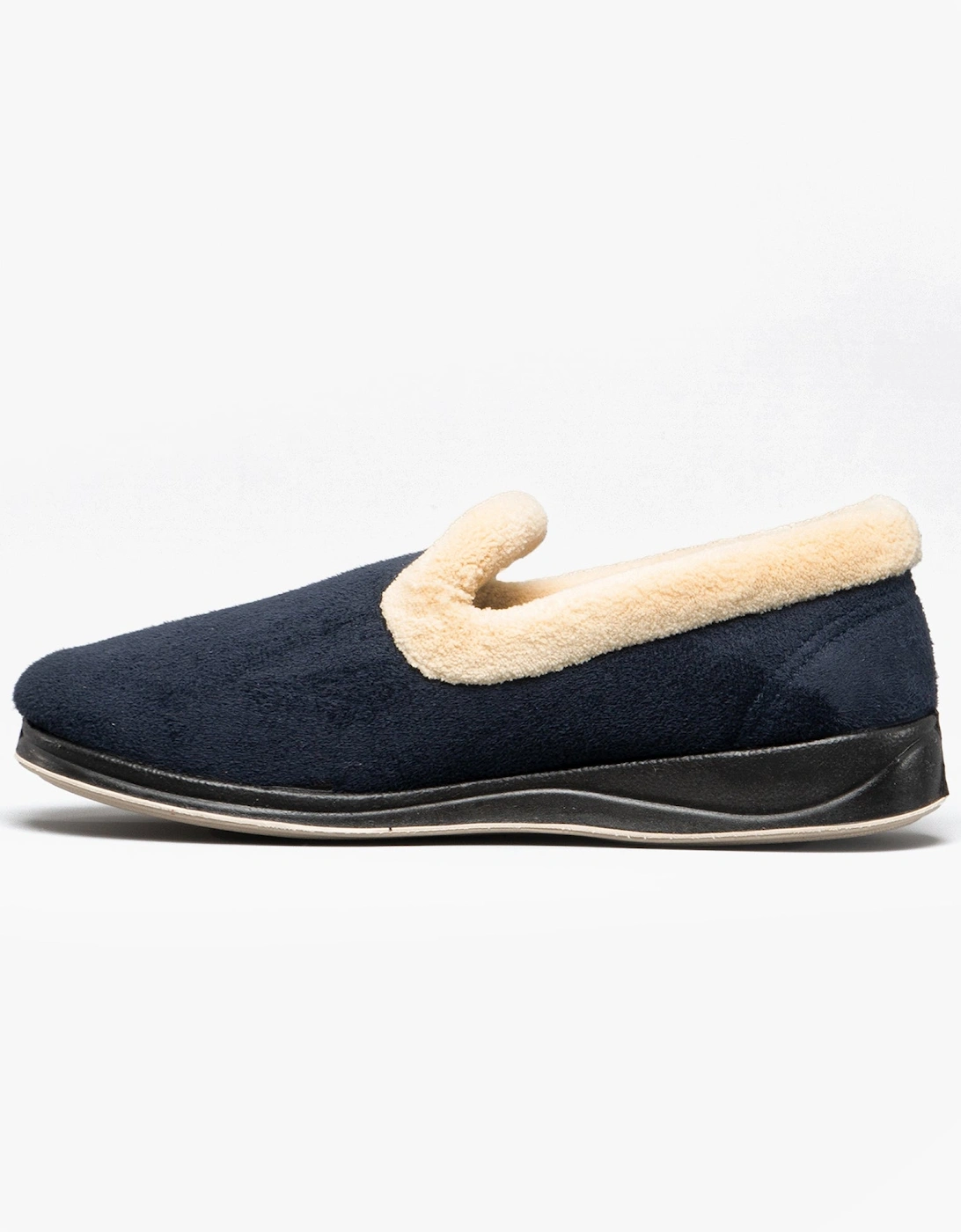 REPOSE Womens (2E Fit) Full Slippers Navy
