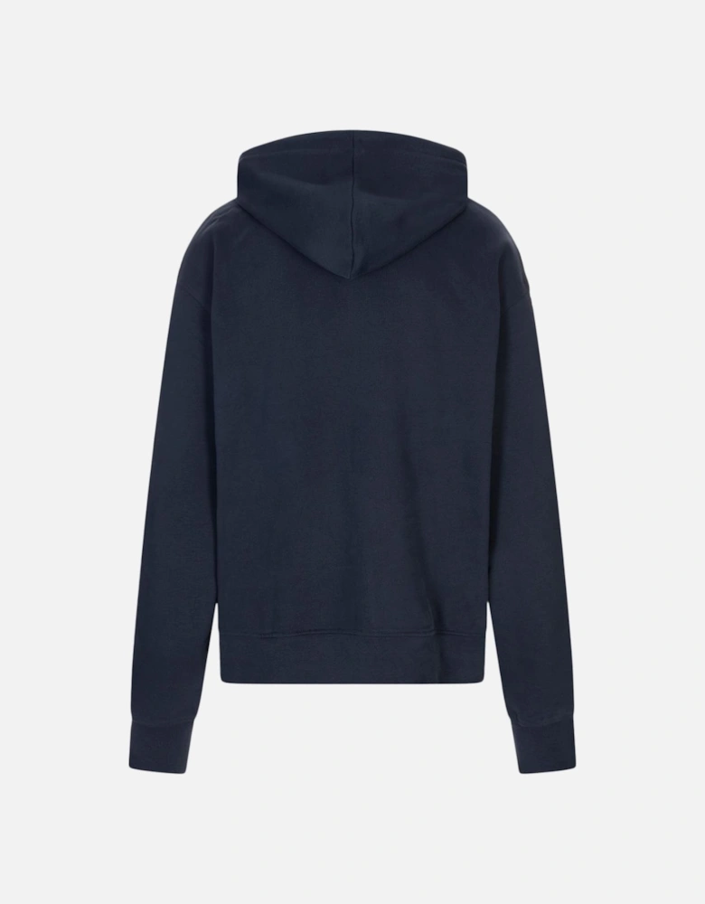 Logo Hooded Sweatshirt Navy