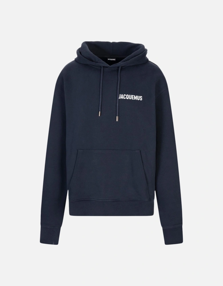 Logo Hooded Sweatshirt Navy