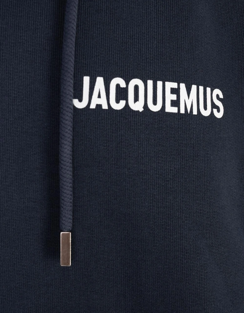 Logo Hooded Sweatshirt Navy