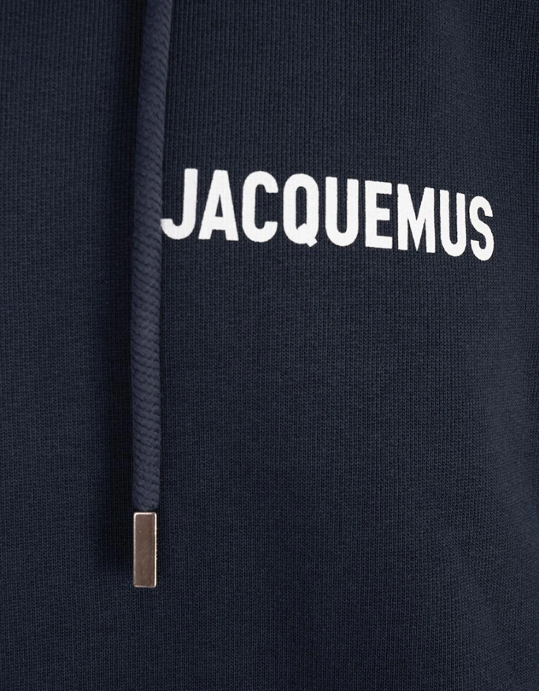 Logo Hooded Sweatshirt Navy