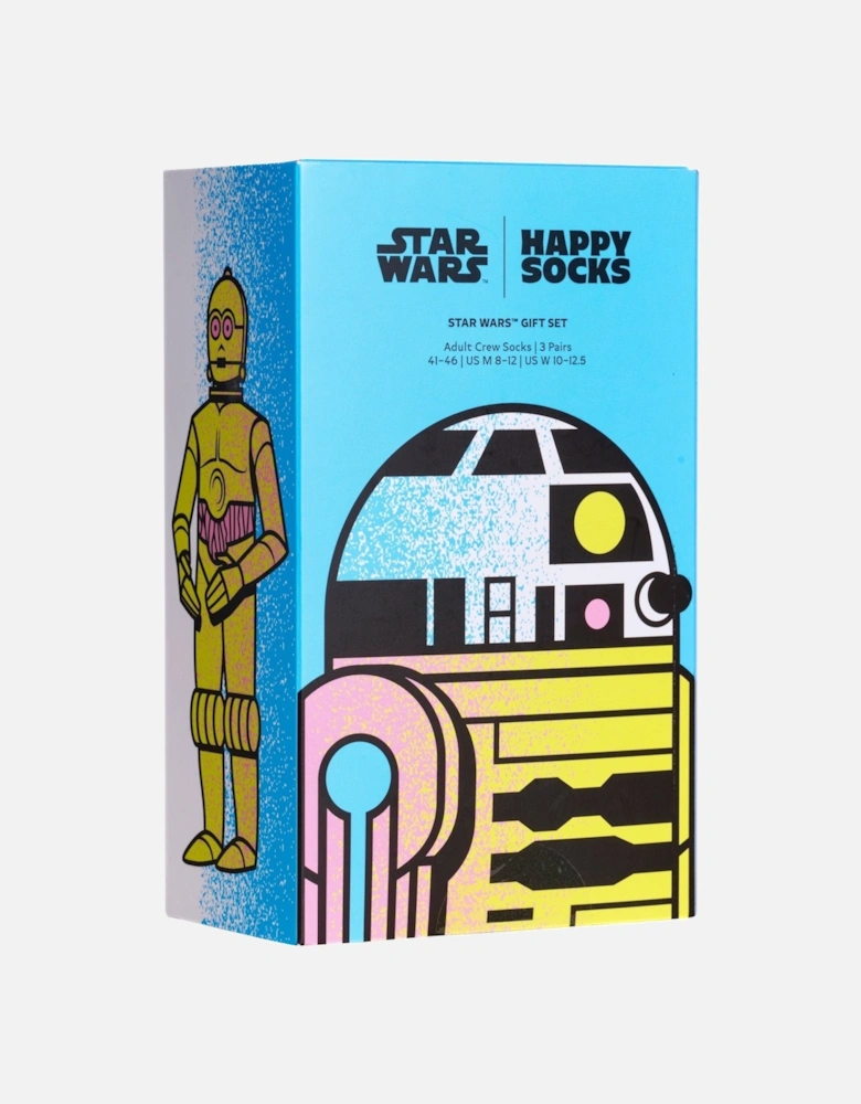 Happy Socks 3-Pack Star Wars Socks Gift Box, Black