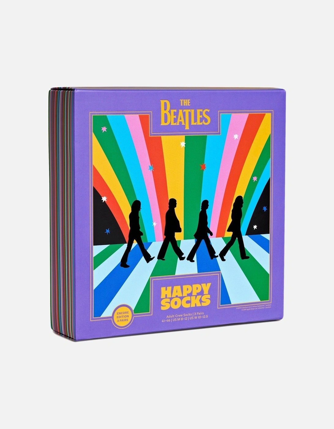 Happy Socks 3-Pack The Beatles Socks Gift Box, Blues