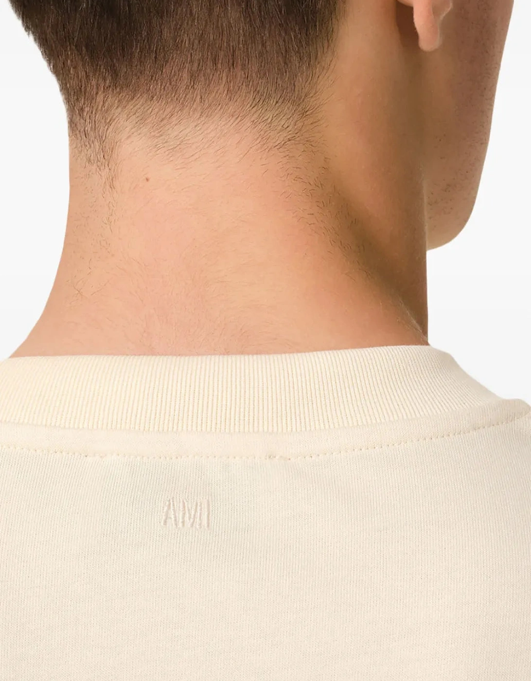 Heart Patch T-Shirt Beige