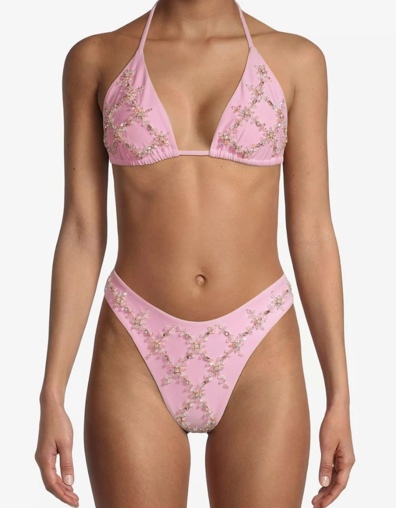 Rose Flattering  Bikini Bottoms - Pink