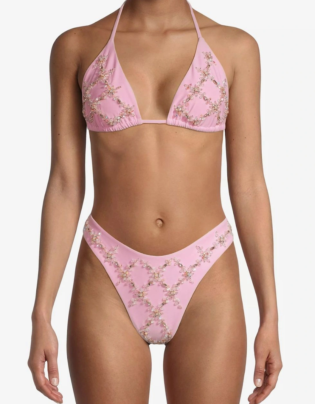 Rose Flattering  Bikini Bottoms - Pink