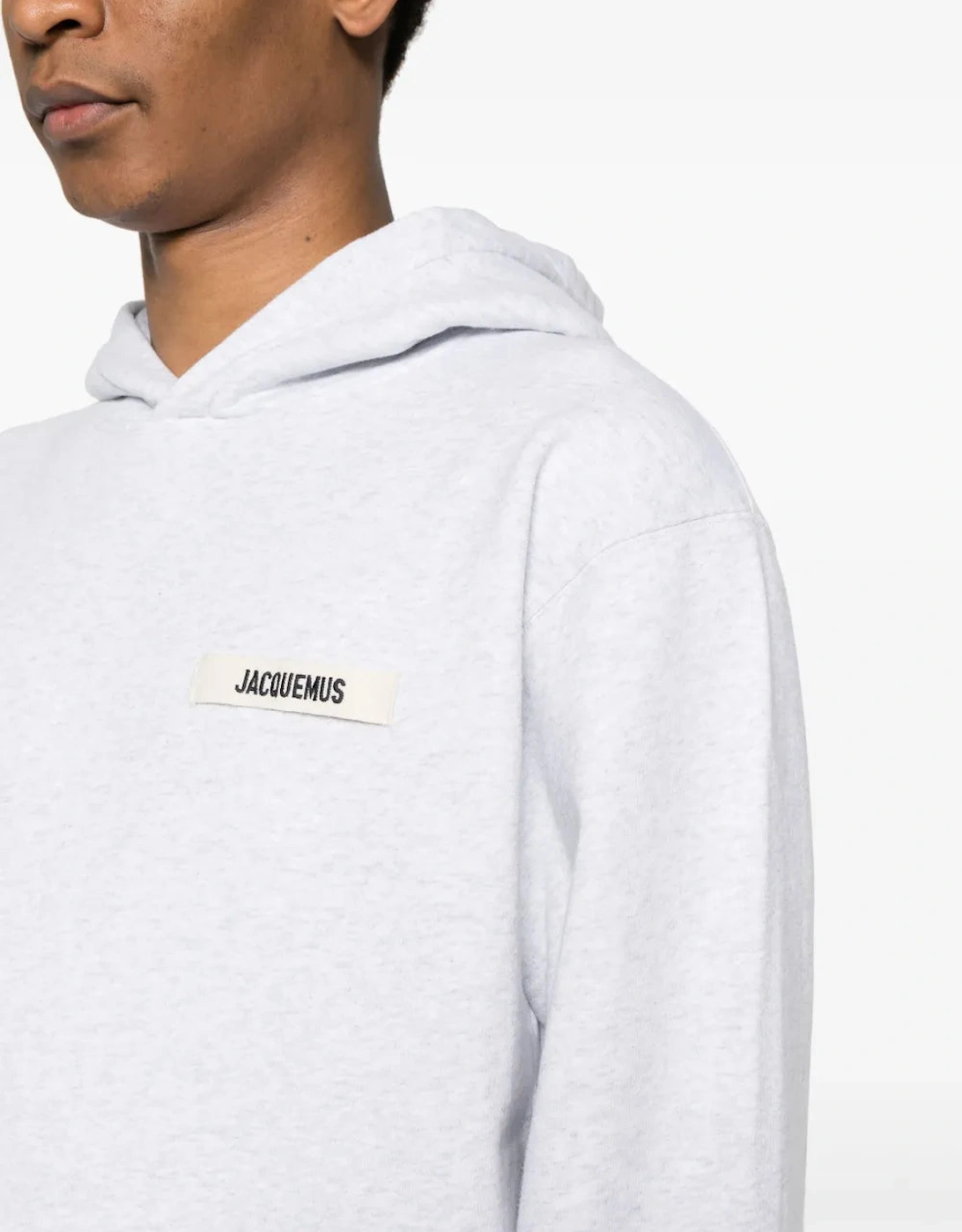 Gros Grain Hooded Sweatshirt Grey