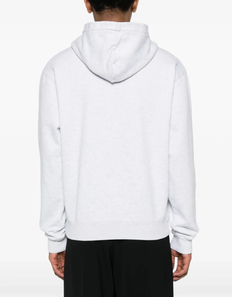 Gros Grain Hooded Sweatshirt Grey