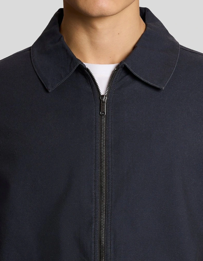 Chambray Zip Overshirt