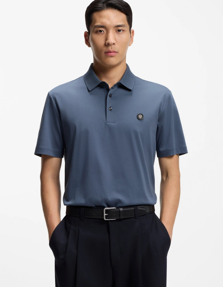 BOSS Black C-Parris 01 Polo Shirt A2-25 468 Open Blue