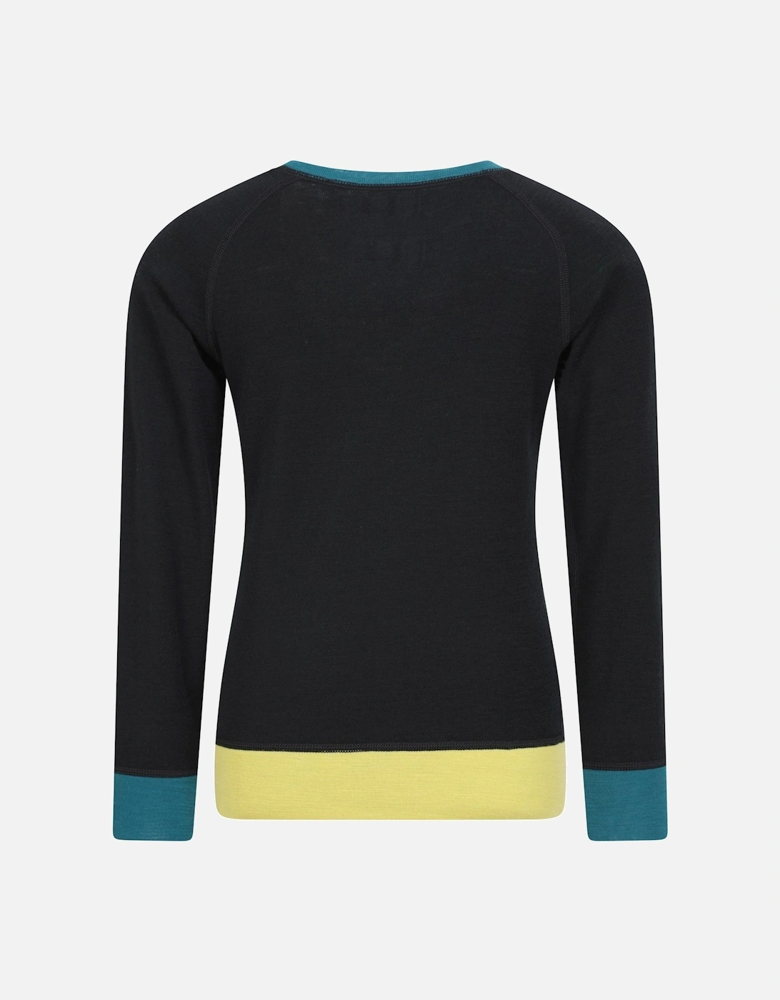 Childrens/Kids Colour Block Merino Wool Base Layer Set