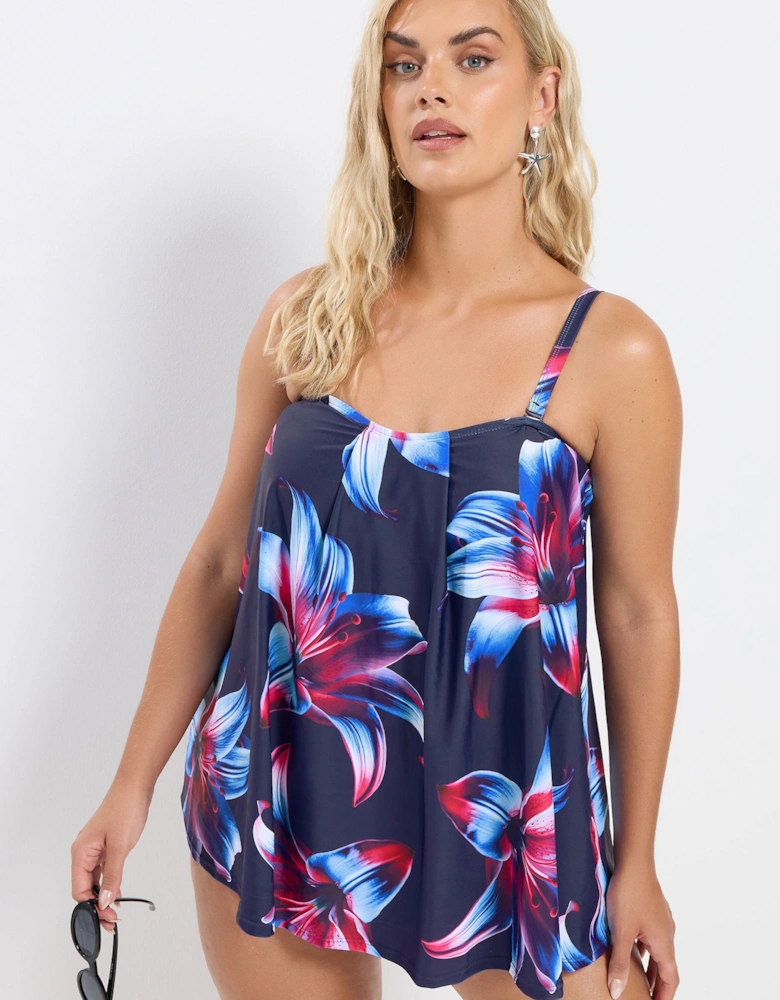 Floral Print Tankini Top