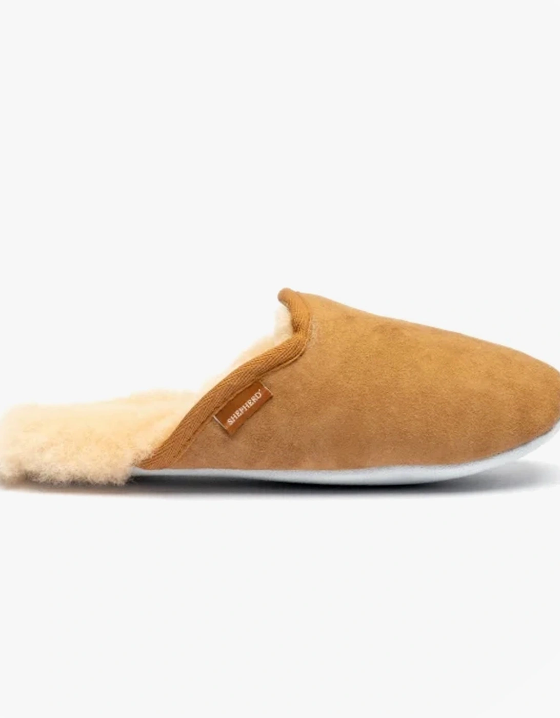 CLEO Womens Sheepskin Mules Chestnut, 7 of 6