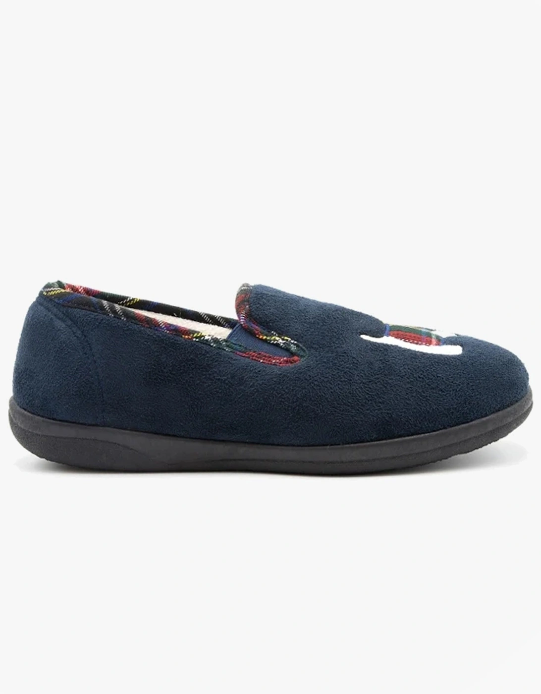 DANDIE Womens (2E/3E Fit) Full Slippers Navy, 3 of 2