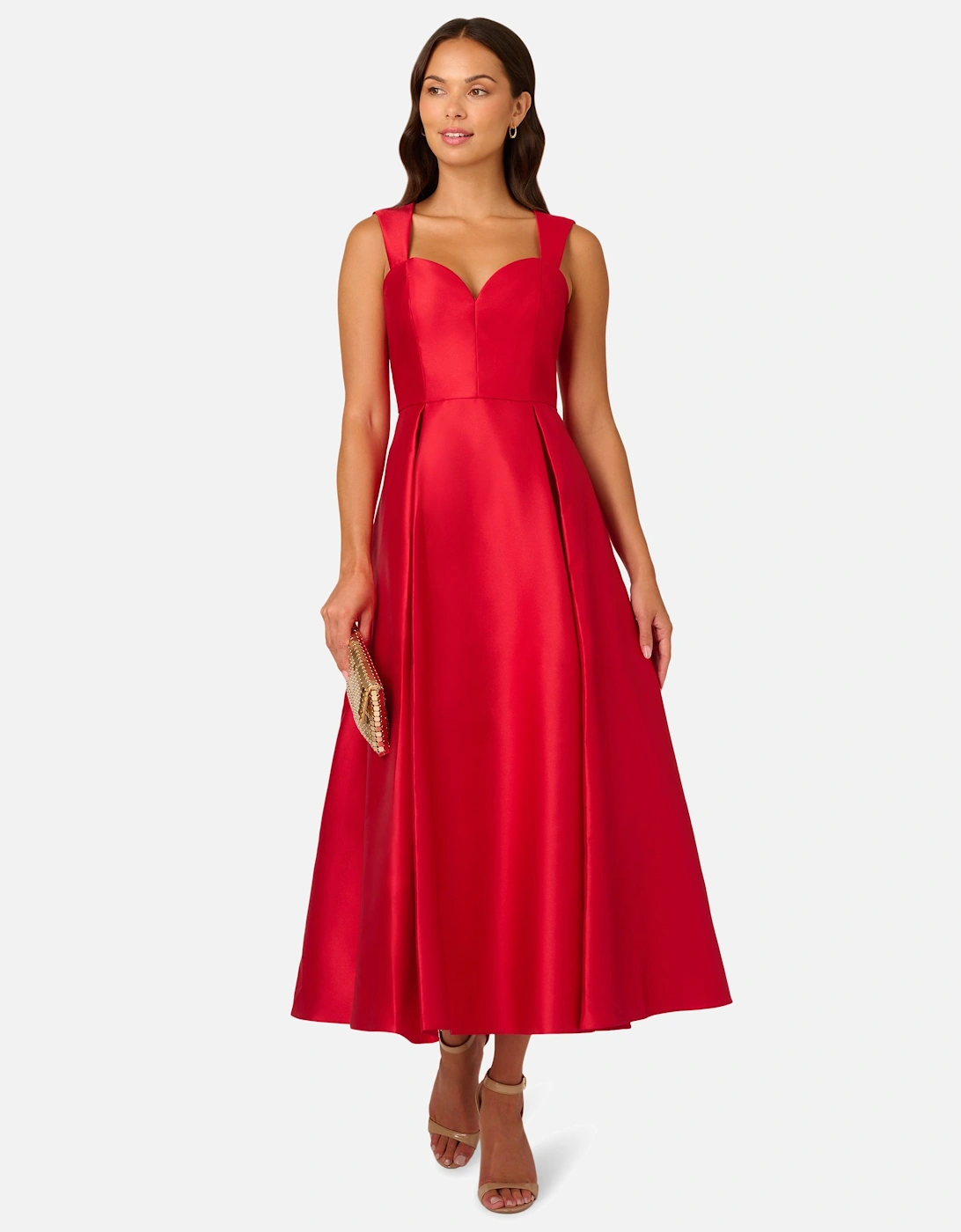 Sweetheart Mikado Ankle Dress, 2 of 1