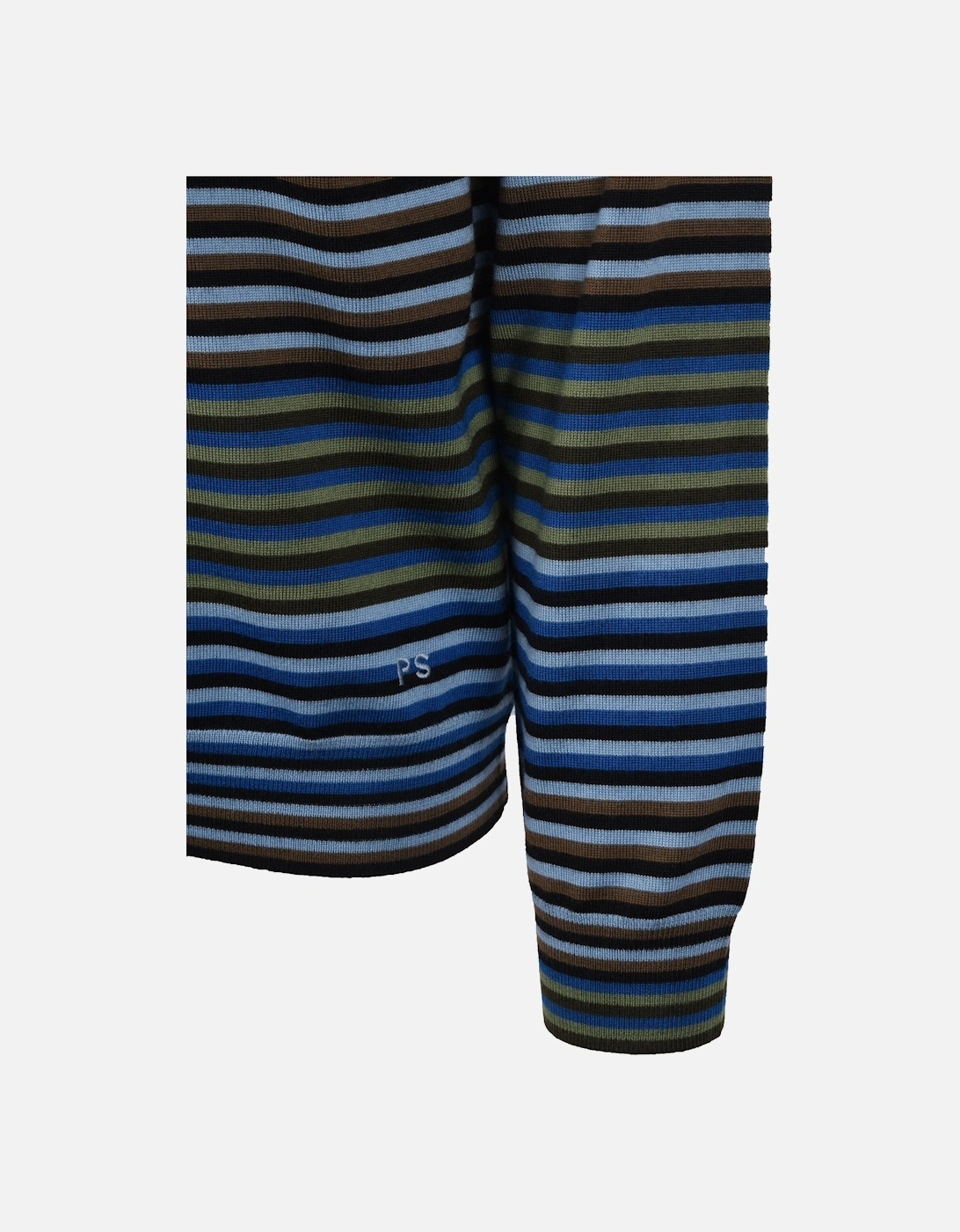 SWEATER LS POLO COBALT BLUE