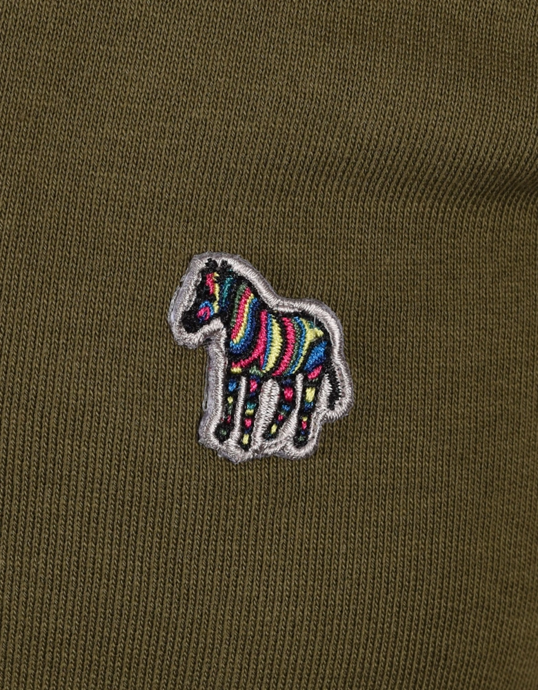 REG FIT HALF ZIP SWEATSHIRT SAGE