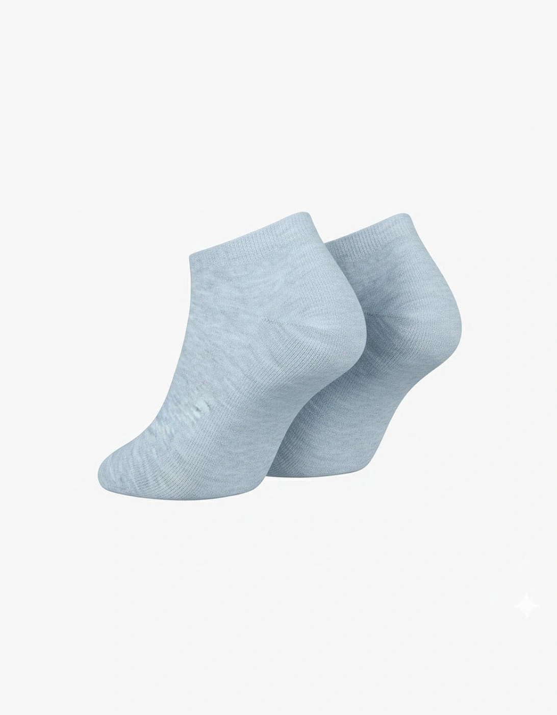 2 Pack Trainer Womens Ankle Socks Light Blue
