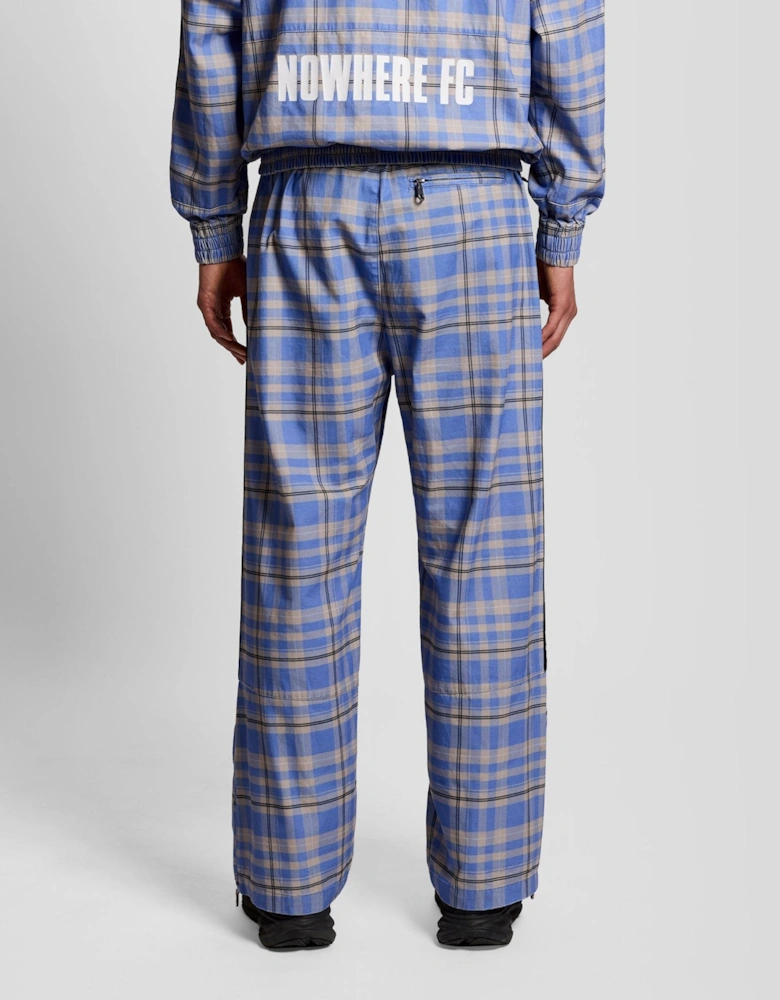 Plaid Zipped Drill Pant