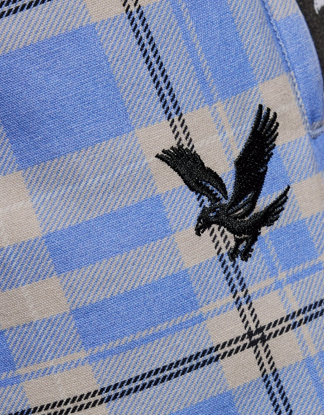 Plaid Zipped Drill Pant