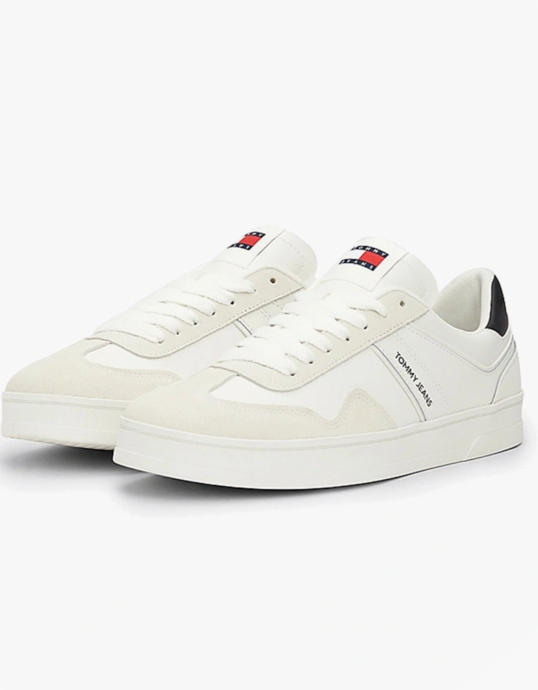 RETRO Suede Trainers Mens Ecru