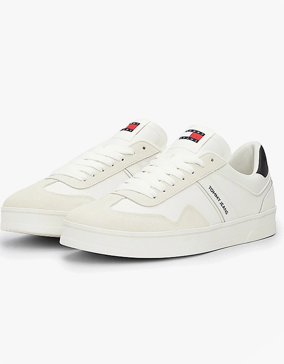 RETRO Suede Trainers Mens Ecru