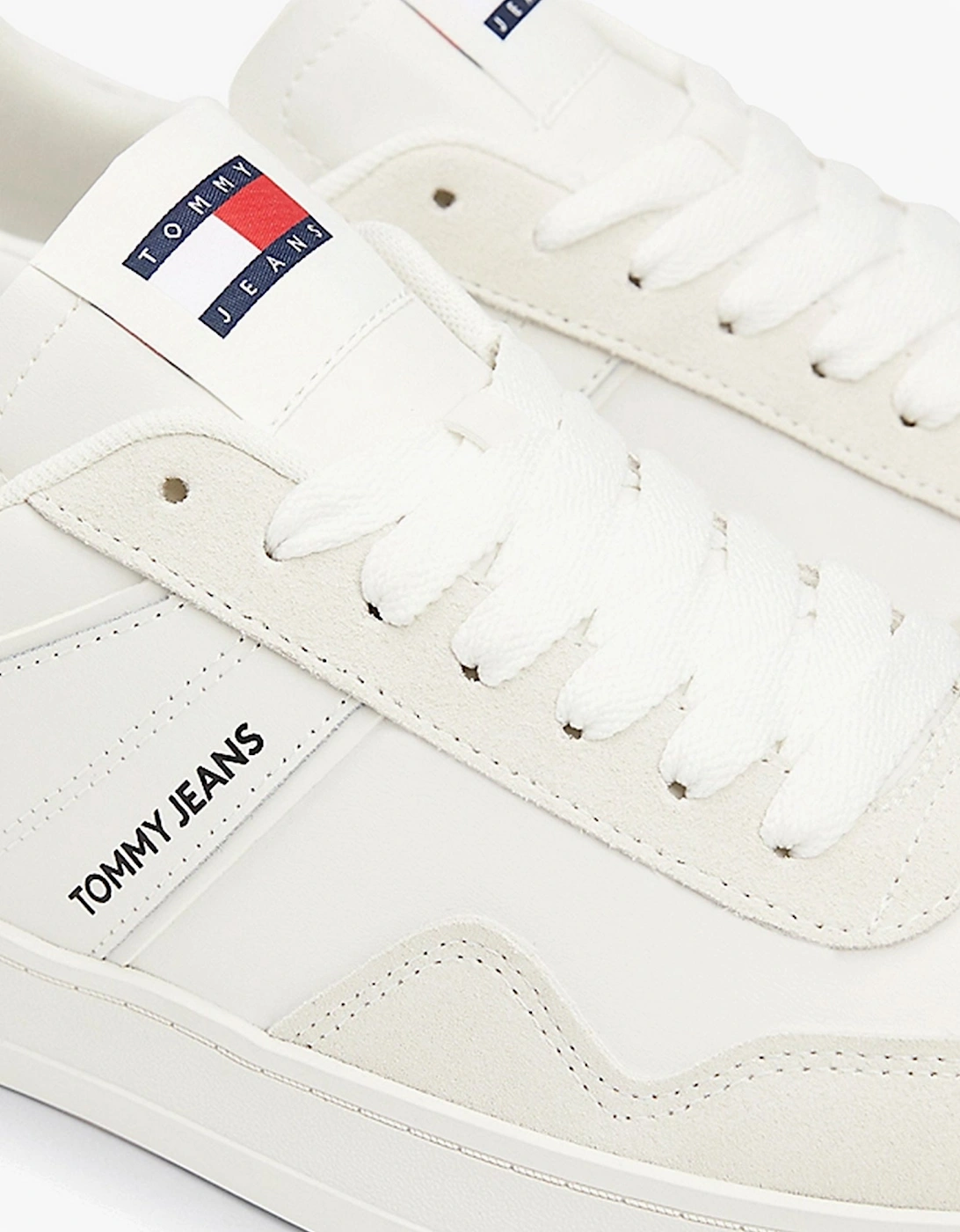 RETRO Suede Trainers Mens Ecru