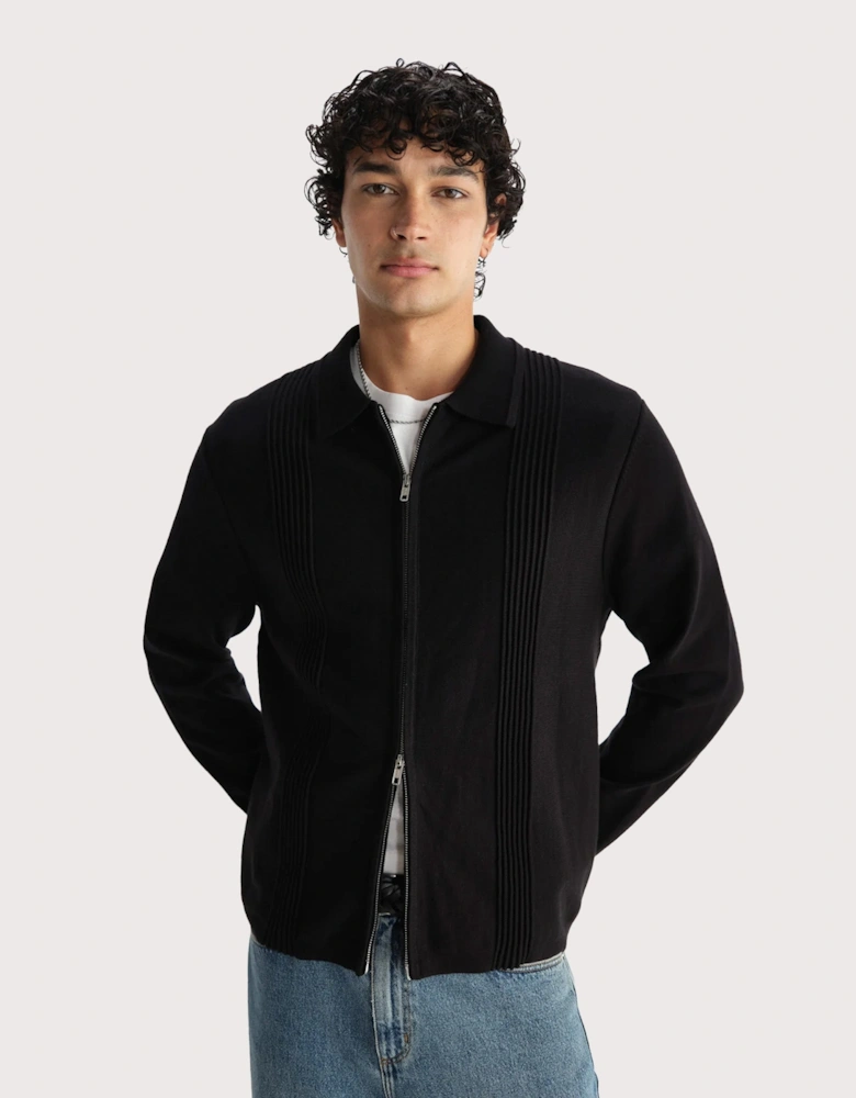 Lennox Polo Collar Zip Knit