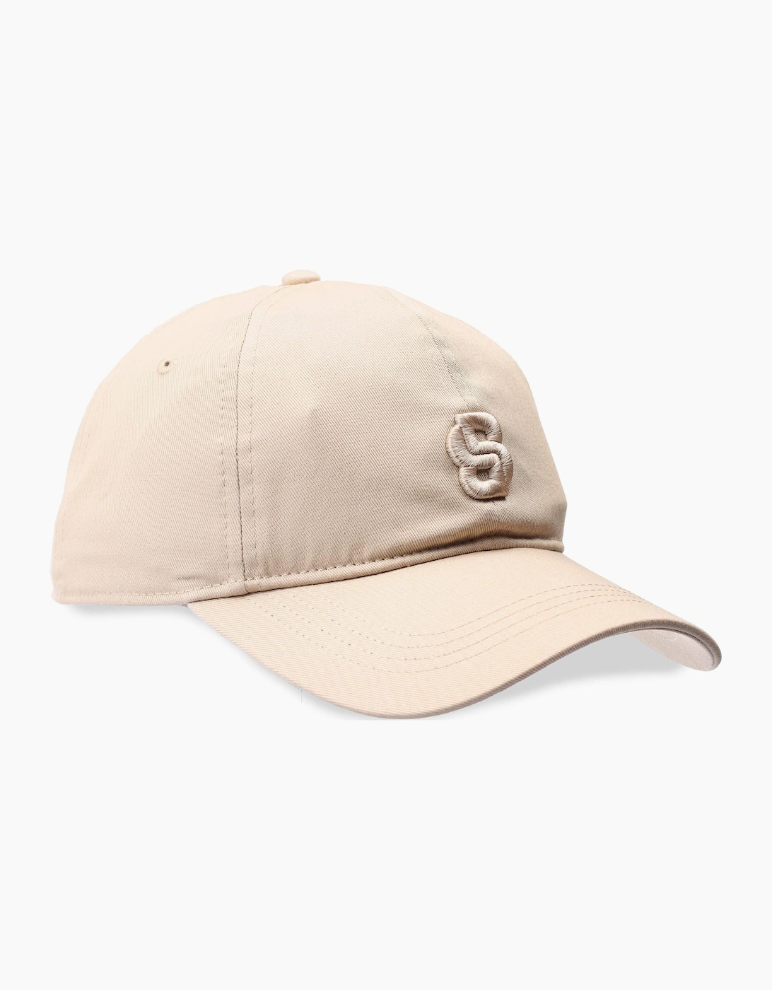 Hugo Boss Women's Ari-B-Icon Double B Monogram Cap - Cream - Size: ONE size