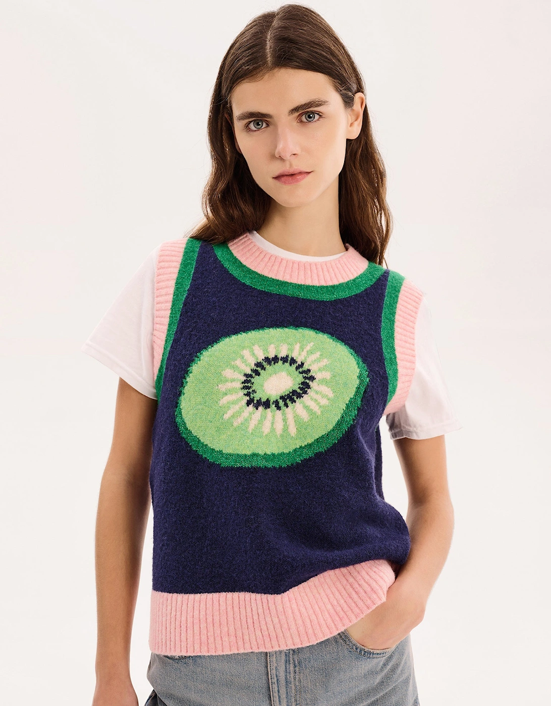Bobbi Kiwi Vest in Navy
