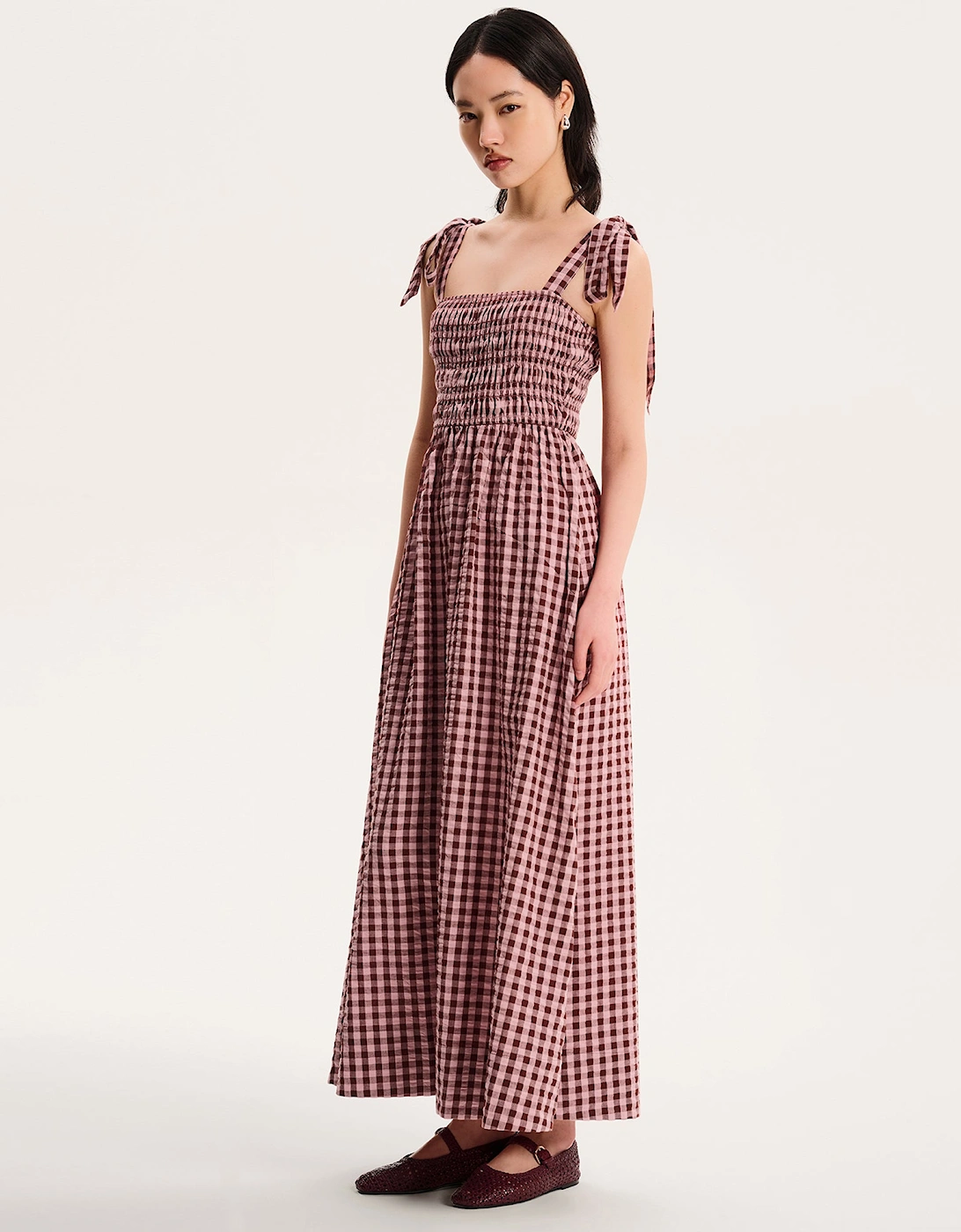 Dixie Gingham Dress in Pink, 6 of 5
