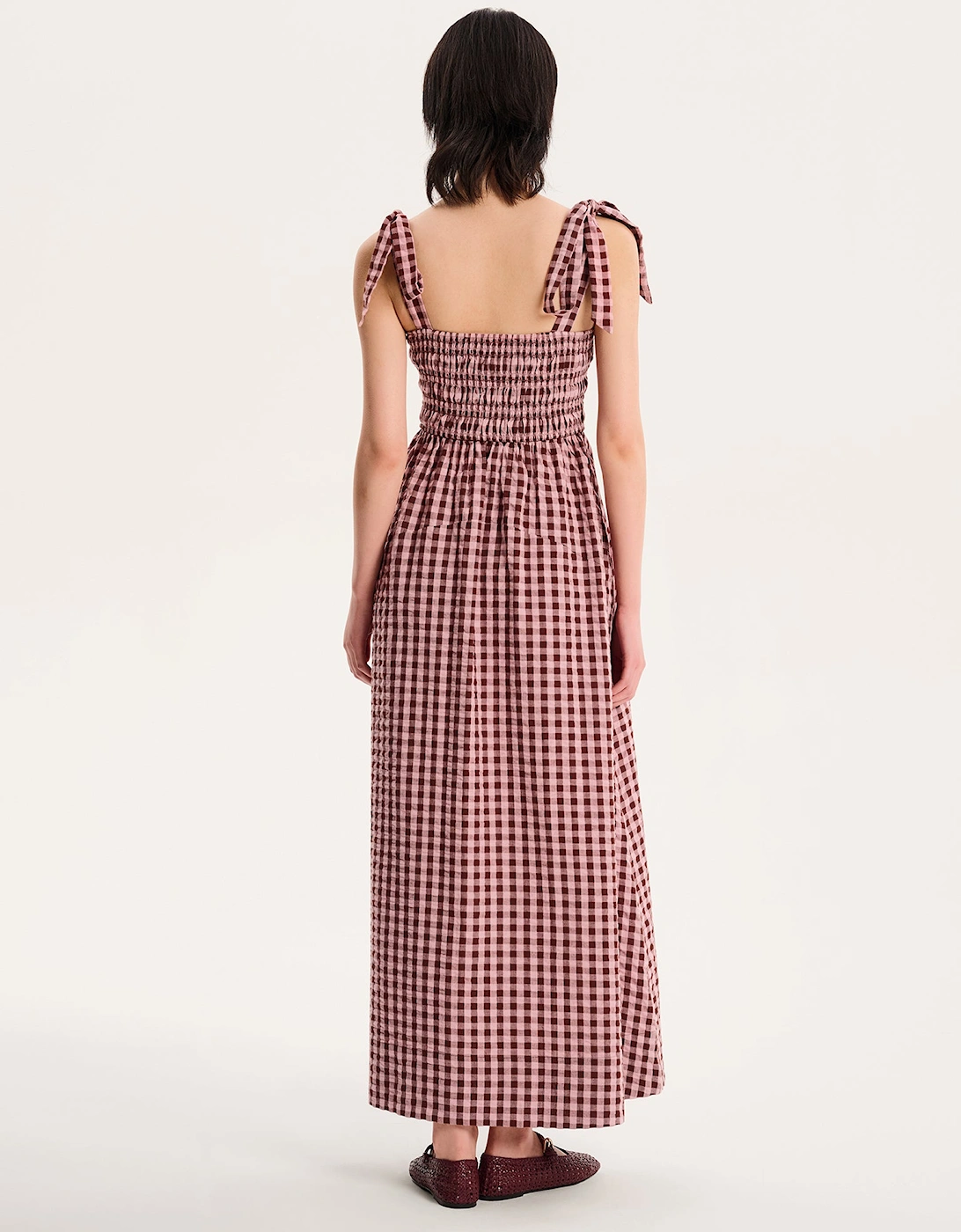 Dixie Gingham Dress in Pink