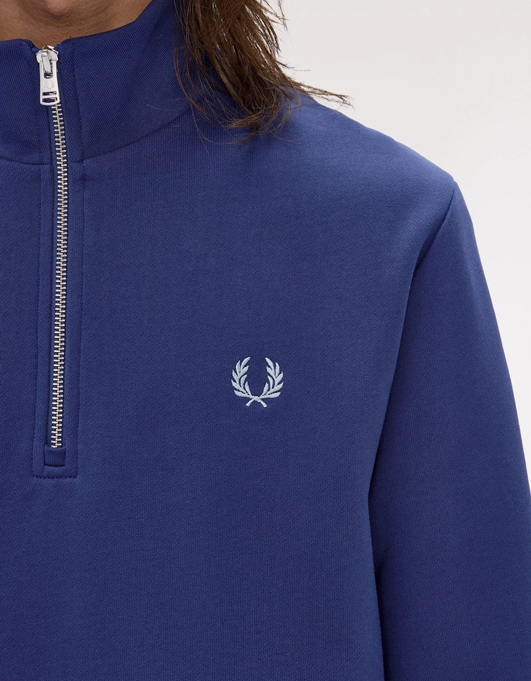 M3574 Half Zip Sweatshirt - French Navy/Champions Gold/Stockport Blue