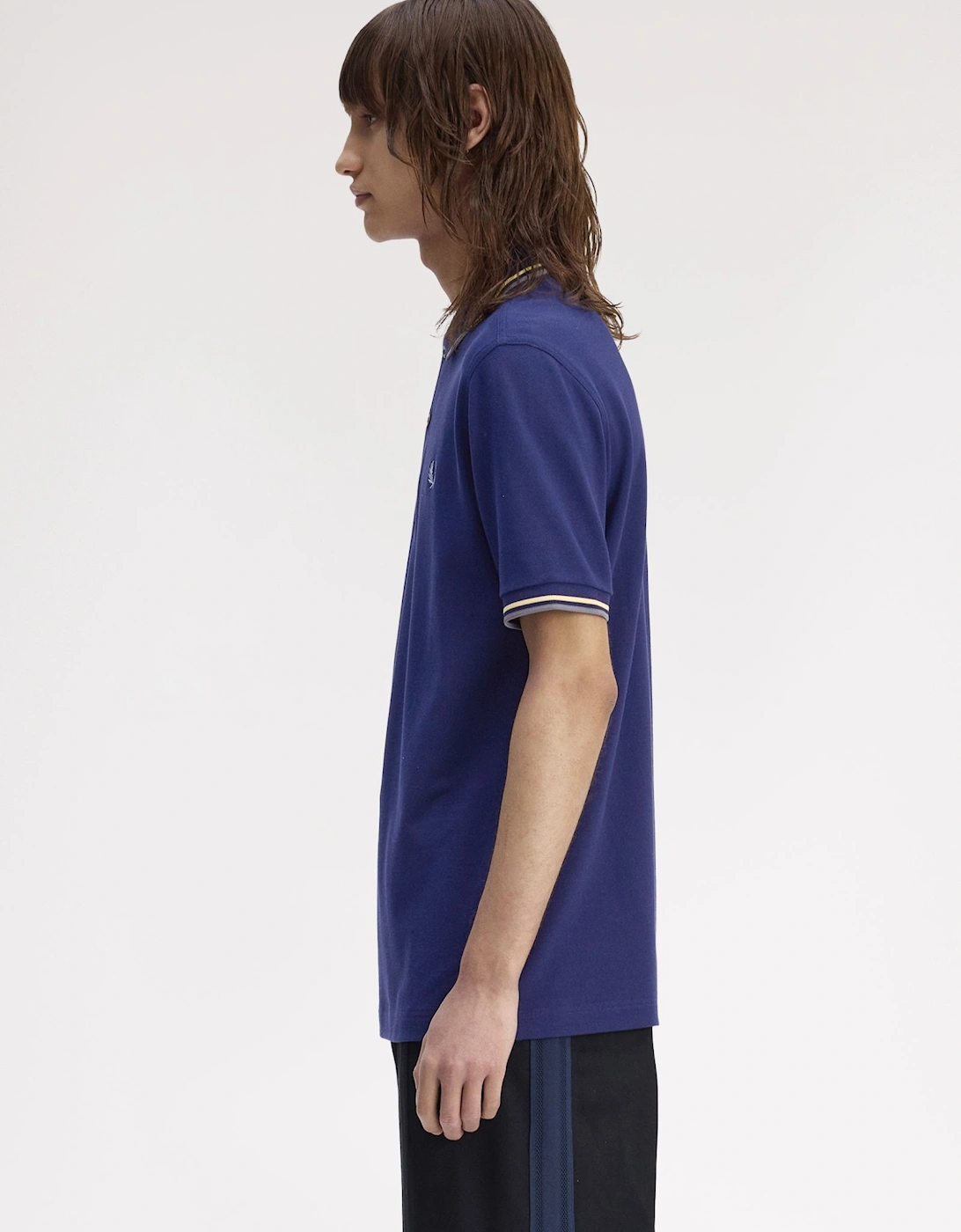 M3600 Twin Tipped Shirt - French Navy/Champions Gold/Stockport Blue