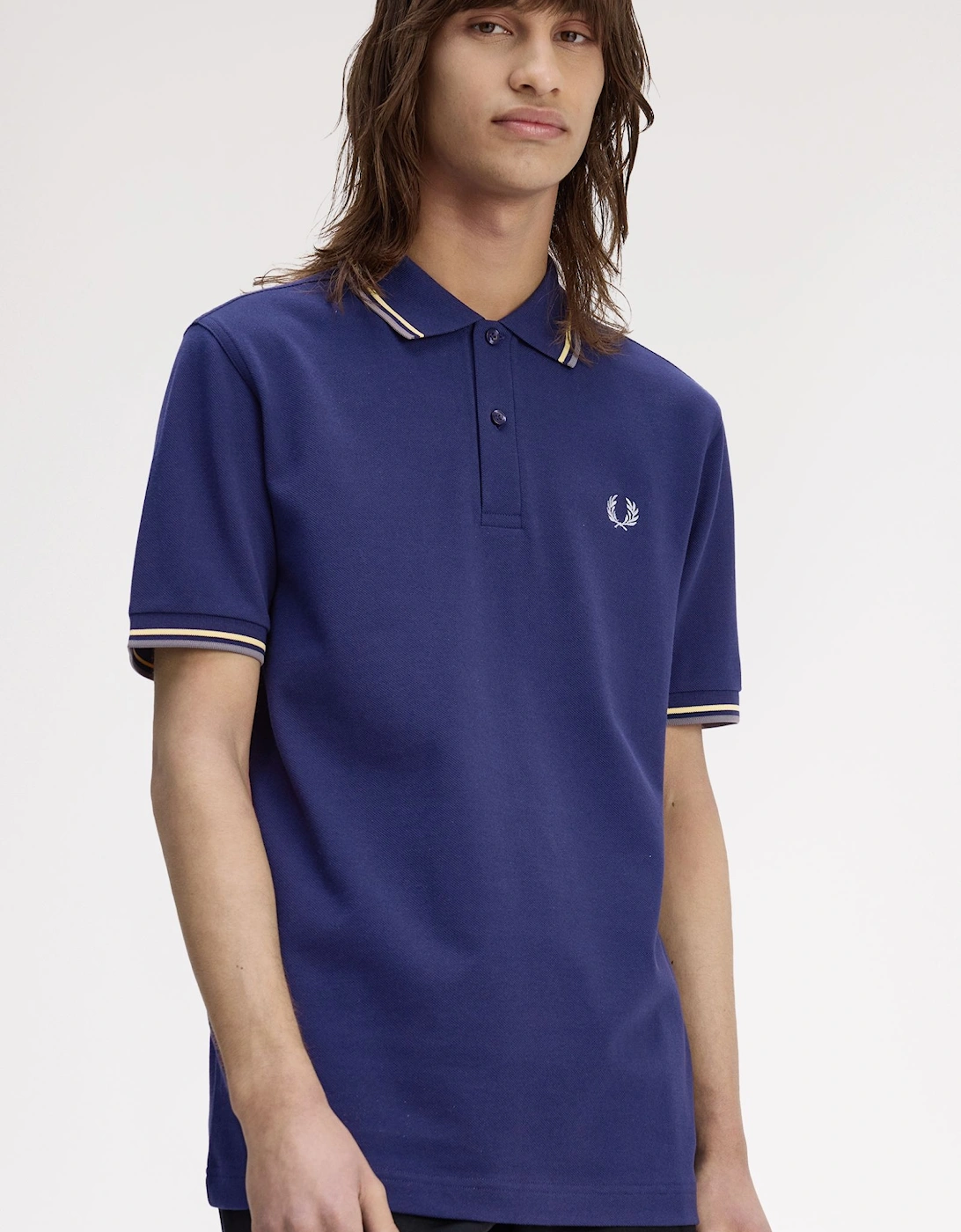 M3600 Twin Tipped Shirt - French Navy/Champions Gold/Stockport Blue