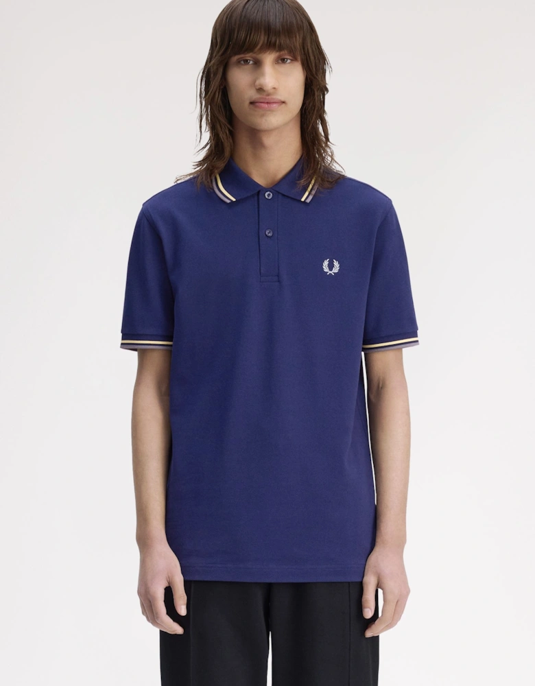 M3600 Twin Tipped Shirt - French Navy/Champions Gold/Stockport Blue