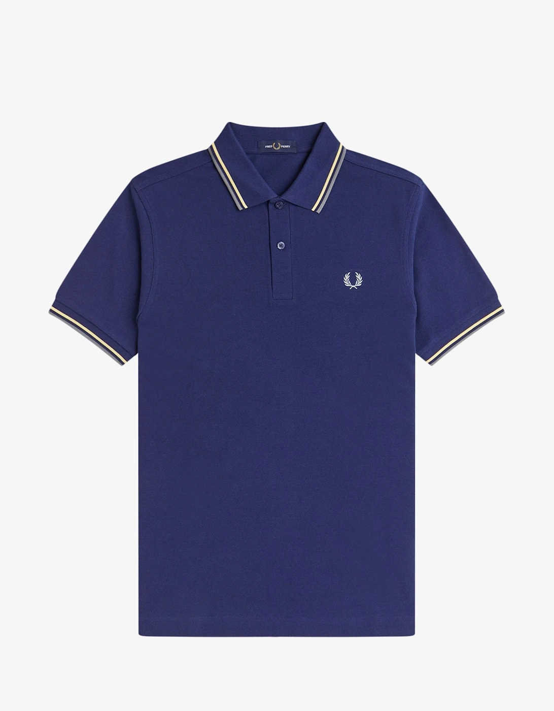 M3600 Twin Tipped Shirt - French Navy/Champions Gold/Stockport Blue, 9 of 8