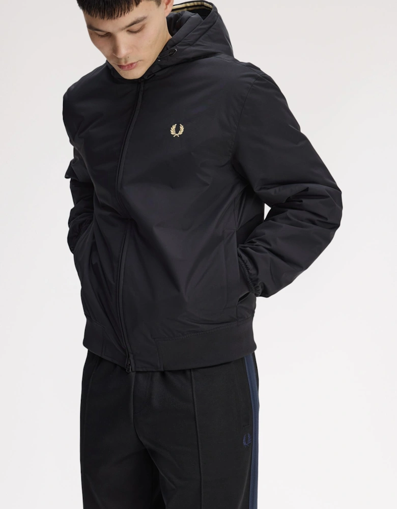 J1304 Hooded Brentham Jacket - Black