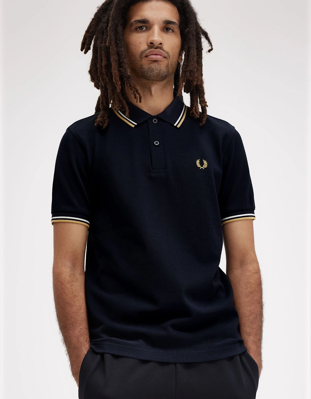 M3600 Twin Tipped Shirt - Navy/Ecru/Honeycomb