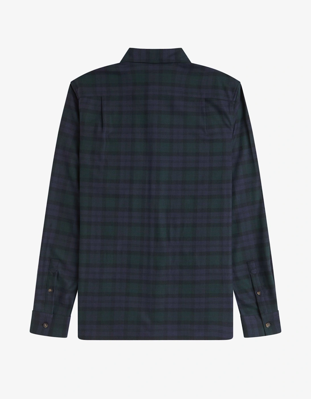 M1735 Brushed Black Watch Tartan Shirt - Blackwatch Tartan