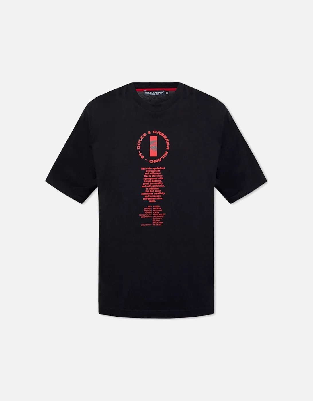 Men's Black Hot Animalier Red Letter Logo T-Shirt, 3 of 2