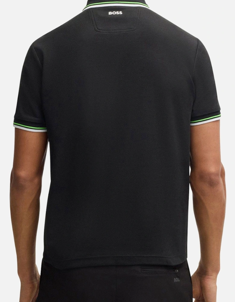 Men's Black Boss Paddy Pro Piqué Polo Shirt