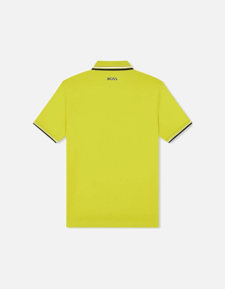 Men's Lime Boss Paddy Pro Piqué Polo Shirt