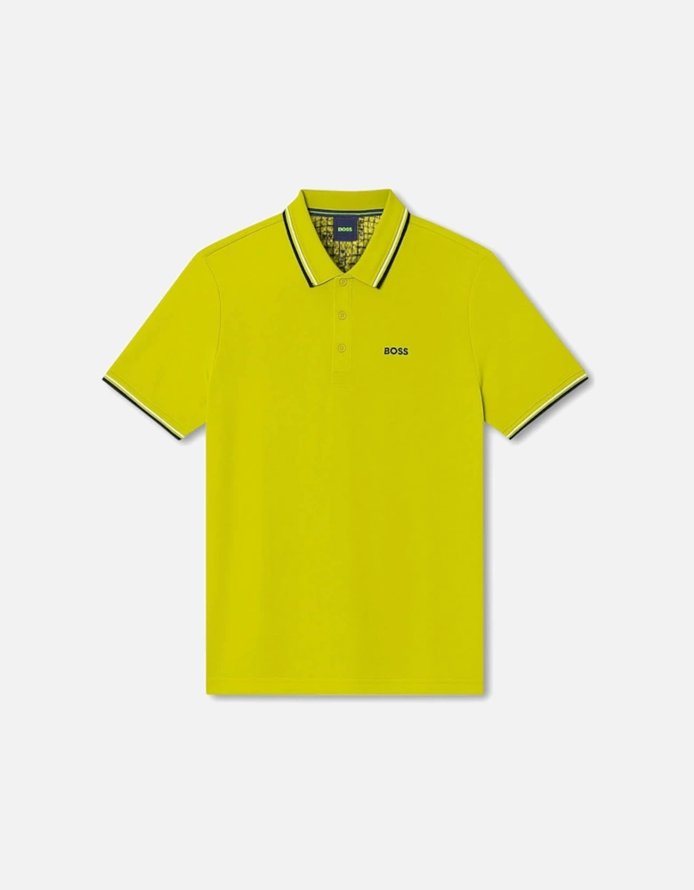 Men's Lime Boss Paddy Pro Piqué Polo Shirt