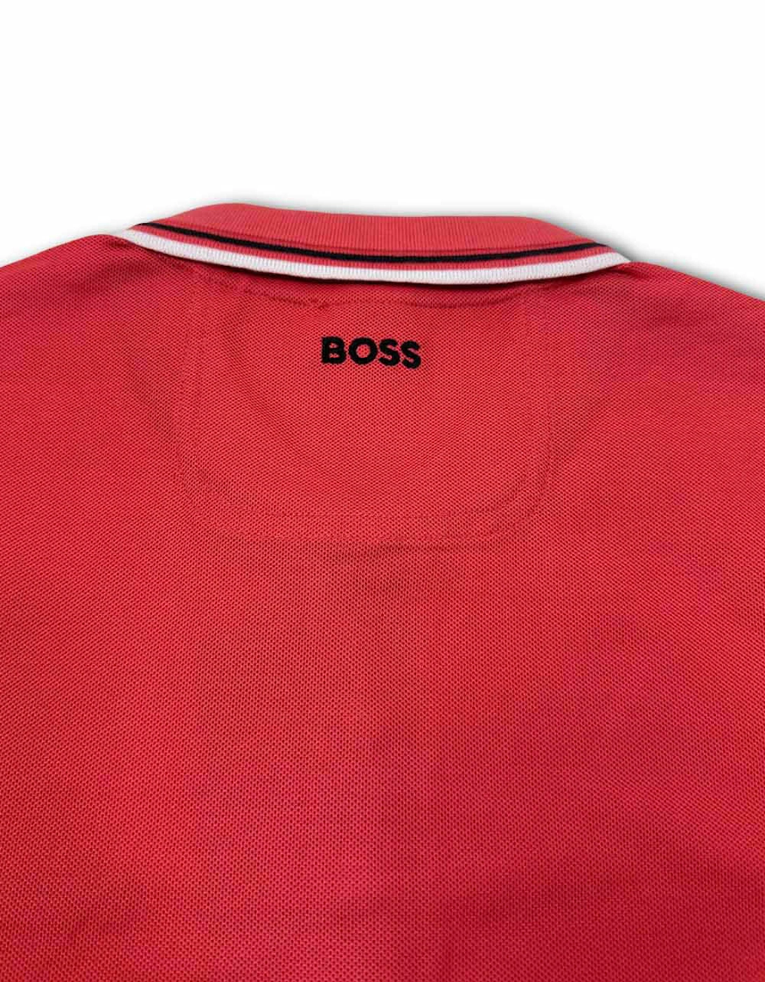 Men's Red Boss Paddy Pro Piqué Polo Shirt