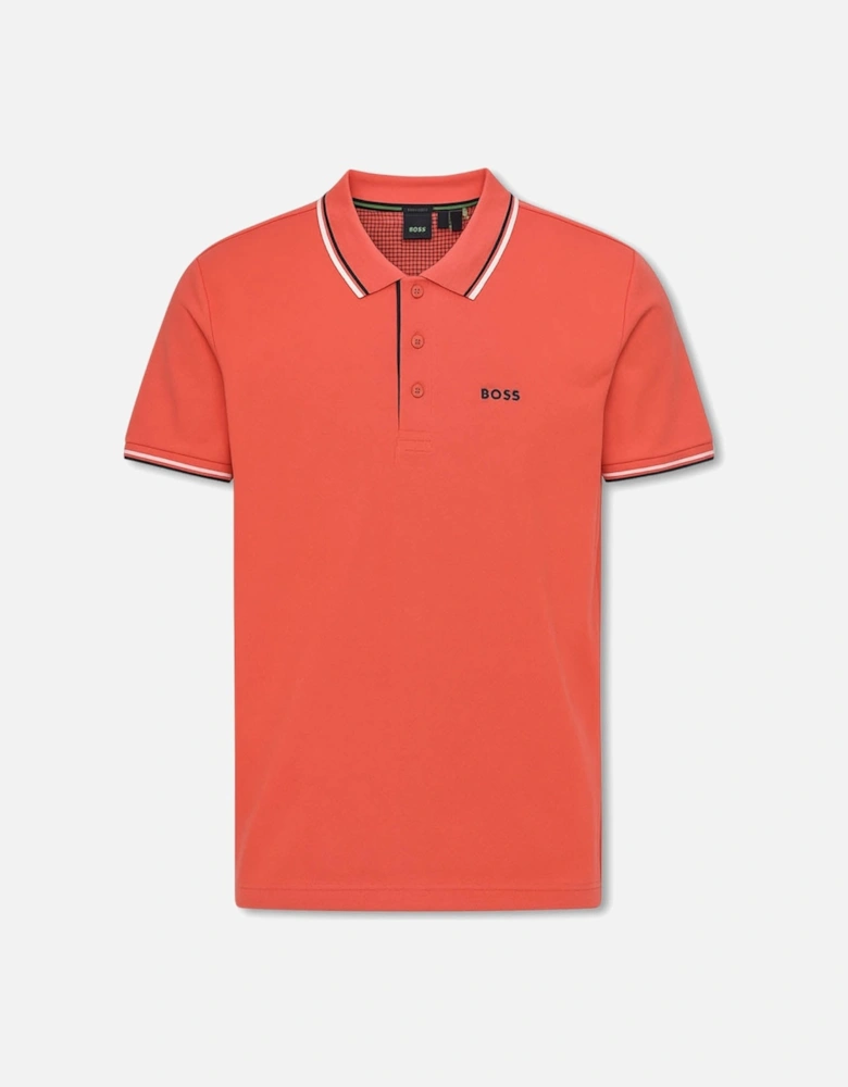 Men's Red Boss Paddy Pro Piqué Polo Shirt
