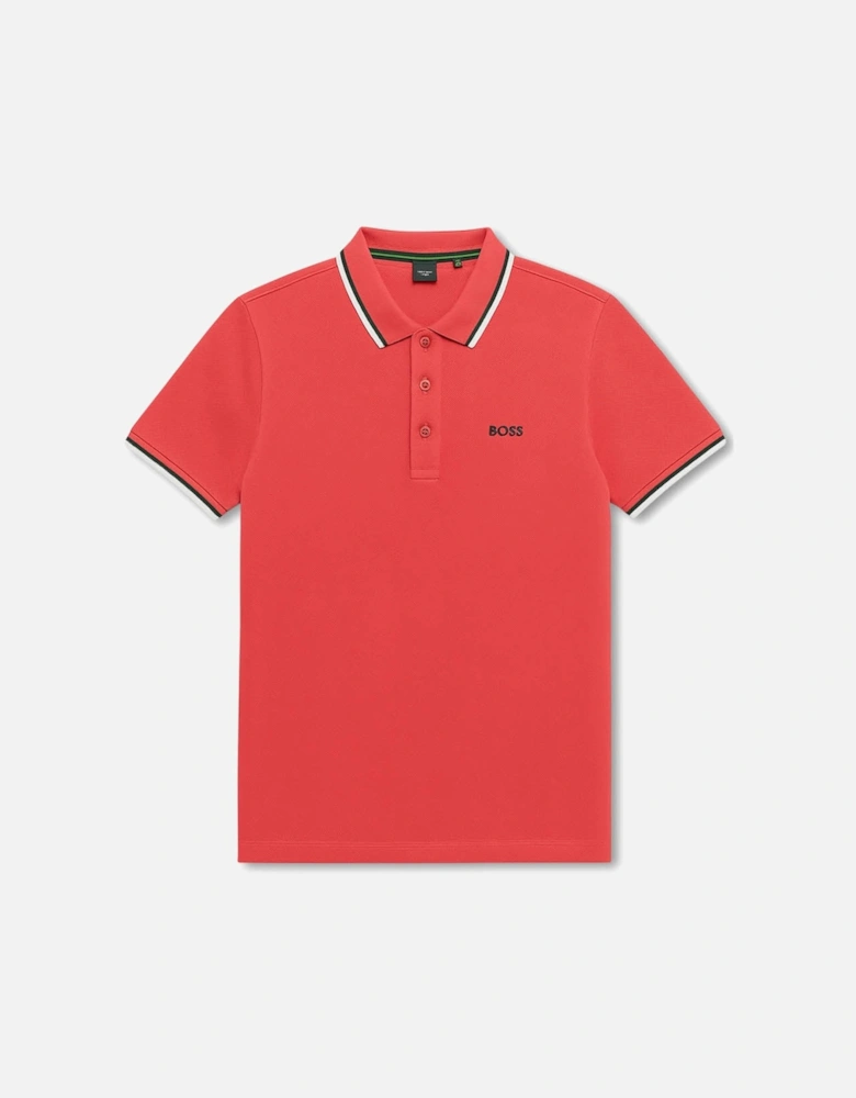 Men's Red Boss Paddy Pro Piqué Polo Shirt