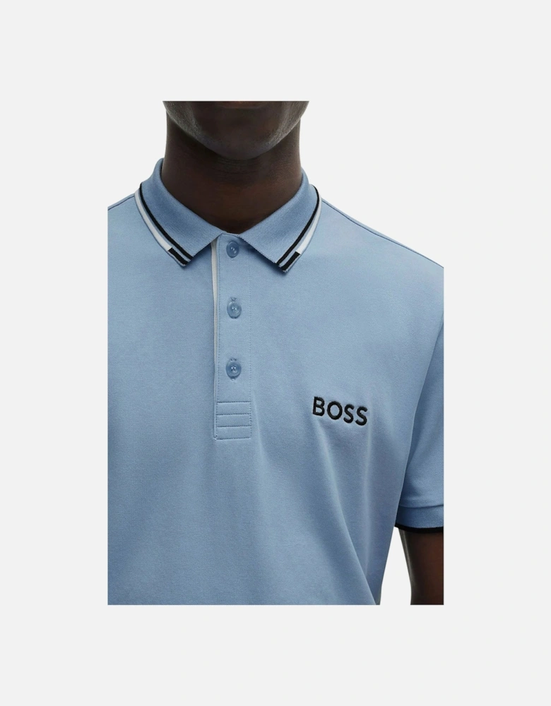Men's Open Blue Boss Paddy Pro Piqué Polo Shirt